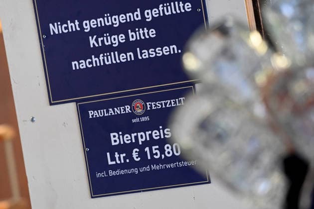 Beer price: 15.80 euros per mass and per liter Press tour ahead of the 191st Oktoberfest 2026 on September 17, 2026