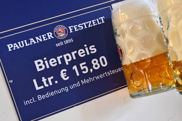 Beer price: 15.80 euros per mass and per liter Press tour ahead of the 191st Oktoberfest 2026 on September 17, 2026