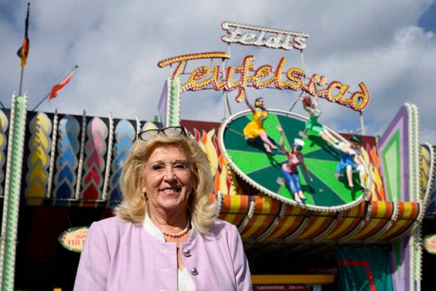 Elisabeth Polaczy, Owner of the Teufelsrad Ride, Official Press Tour at the Oktoberfest (Wiesn), Munich, September 17, 2026