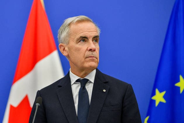 Canadian delegation at European Parliament in Strasbourg STRASBOURG, FRANCE - SEPTEMBER 17: Canadian Prime Minister Mark Carney attends a joint press conference with European Parliament President Roberta Metsola at the European Parliament in Strasbourg, France on September 17, 2026. The press conference follows Carney’s formal address to the European Parliament. Ahmet Selcuk Cumhurlu Anadolu Strasbourg France. Editorial use only. Please get in touch for any other usage.  Copyright: x2026xAnadoluxAhmetxSelcukxCumhurlux