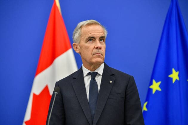 Canadian delegation at European Parliament in Strasbourg STRASBOURG, FRANCE - SEPTEMBER 17: Canadian Prime Minister Mark Carney attends a joint press conference with European Parliament President Roberta Metsola at the European Parliament in Strasbourg, France on September 17, 2026. The press conference follows Carney’s formal address to the European Parliament. Ahmet Selcuk Cumhurlu Anadolu Strasbourg France. Editorial use only. Please get in touch for any other usage.  Copyright: x2026xAnadoluxAhmetxSelcukxCumhurlux