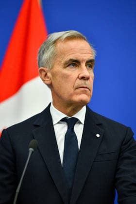 Canadian delegation at European Parliament in Strasbourg STRASBOURG, FRANCE - SEPTEMBER 17: Canadian Prime Minister Mark Carney attends a joint press conference with European Parliament President Roberta Metsola at the European Parliament in Strasbourg, France on September 17, 2026. The press conference follows Carney’s formal address to the European Parliament. Ahmet Selcuk Cumhurlu Anadolu Strasbourg France. Editorial use only. Please get in touch for any other usage.  Copyright: x2026xAnadoluxAhmetxSelcukxCumhurlux