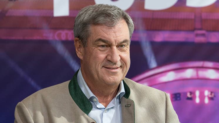 Statement of Interest by the City of Nuremberg, the Free State of Bavaria, and BLSV Regarding the 20XX Finals, Nuremberg, September 17, 2026: Dr. Markus Söder, Minister President of the Free State of Bavaria (CSU), smiles at Max Morlock Stadium. His confident expression accompanies an expression of interest regarding the Finals in Nuremberg at Max Morlock Stadium, Bavaria, Germany. 20260917-6V2A0909-M4000