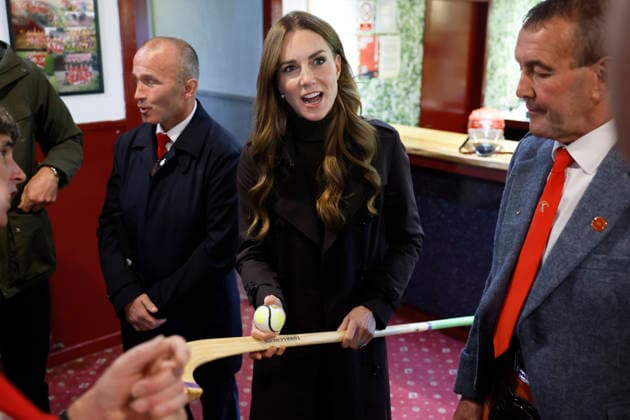 . 17 09 2026. Isle of Bute, United Kingdom. Prince William and Kate Middleton, the Prince and Princess of Wales, during a visit to the Bute Shinty Club in Rothesay, on the Isle of Bute, in Scotland, United Kingdom.  xPoolx xi-Imagesx IIM-27012-0006