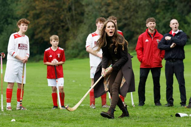 . 17 09 2026. Isle of Bute, United Kingdom. Prince William and Kate Middleton, the Prince and Princess of Wales, during a visit to the Bute Shinty Club in Rothesay, on the Isle of Bute, in Scotland, United Kingdom.  xPoolx xi-Imagesx IIM-27012-0034