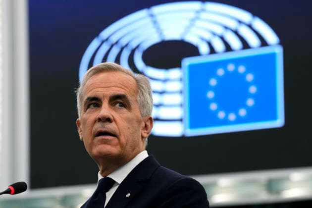 September 17, 2026, Strasbourg, France: Prime Minister Mark Carney addresses the European Parliament in Strasbourg, France, on Thursday, Sept. 17, 2026. Strasbourg France  - ZUMAc35_ 20260917_zaf_c35_039 Copyright: xJustinxTangx