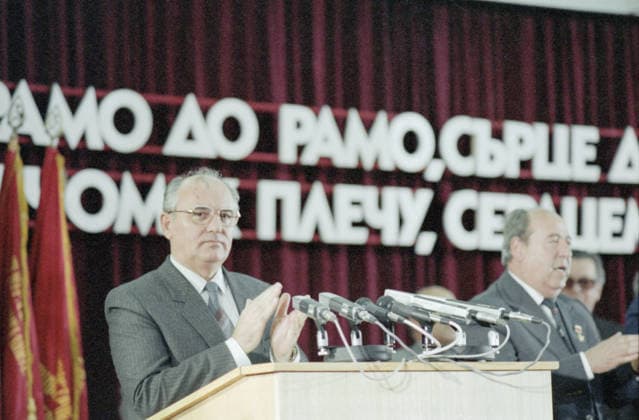 SOFIA, REPUBLIC OF BULGARIA. October 1, 1985. Yuri Lizunov, Valery Khristoforov TASS  18769159
