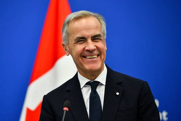 Canadian delegation at European Parliament in Strasbourg STRASBOURG, FRANCE - SEPTEMBER 17: Canadian Prime Minister Mark Carney smiles during a joint press conference with European Parliament President Roberta Metsola at the European Parliament in Strasbourg, France on September 17, 2026. The press conference follows Carney’s formal address to the European Parliament. Ahmet Sel Anadolu Strasbourg France. Editorial use only. Please get in touch for any other usage.  Copyright: x2026xAnadoluxAhmetxSelx