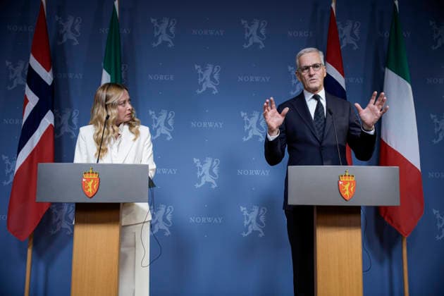 Italian Prime Minister Visits Norway Oslo 20260917 Italian Prime Minister Giorgia Meloni and Prime Minister Jonas Gahr Store Ap at the press conference following a meeting at the government’s official residence on Parkveien on Thursday afternoon Photo: Stian Lysberg Solum, NTB Oslo, Norway eYDKd658ojw EDITORIAL USE ONLY Ref POLeYDKd658ojw jpg  Copyright: xStianxLysbergxSolumx xNTBx