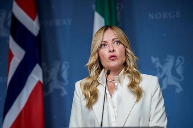 Italian Prime Minister Visits Norway Oslo 20260917 Italian Prime Minister Giorgia Meloni and Prime Minister Jonas Gahr Store Ap at the press conference following a meeting at the government’s official residence on Parkveien on Thursday afternoon. Photo: Stian Lysberg Solum, NTB, Oslo, Norway b0eu07Se3bg EDITORIAL USE ONLY Ref POLb0eu07Se3bg jpg  Copyright: xStianxLysbergxSolumx xNTBx
