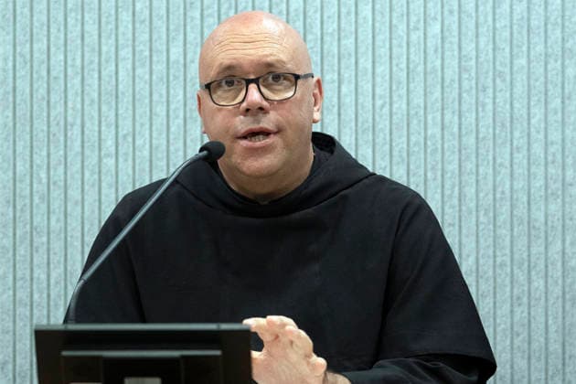 Vatican Italy,Rome,Vatican 2026 09 17 Fra Marco Moroni, custodian of the Sacred Convent of St. Francis in Assisi.during a Press conference to present the celebrations and the program for the feast of St. Francis of Assisi, Patron Saint of Italy (scheduled for October 3 and 4, 2026) .Copyright Alessia Giuliani Catholicpressphoto EDITORIAL USE ONLY - NO BOOKS Copyright: xALESSIAxGIULIANIx xCatholicxPressxPhotox