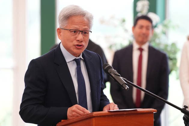 King meets with AI sector leaders Nvidia chief executive Jensen Huang gives a speech during a meeting hosted by King Charles III for leaders from the artificial intelligence (AI) sector, Government, and thought leaders to discuss how AI can be developed and deployed in ways that benefit society, at Dumfries House in Cumnock, Ayrshire. Picture date: Thursday September 17, 2026., Credit:Jonathan Brady PA ROTA - B68 Avalon UK, Cumnock  Copyright: xJonathanxBradyx xPAxROTAx-xB68x xAvalonx 1135715043