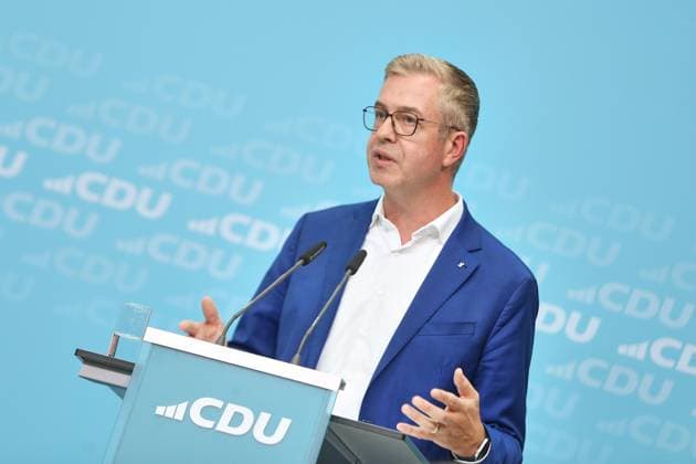 Berlin, Germany, September 17, 2026; Konrad Adenauer House; Final Push in the CDU’s Election Campaign; CDU’s Top Candidate for Berlin, Stefan Evers Copyright: xdtsxNachrichtenagenturx dts_135210