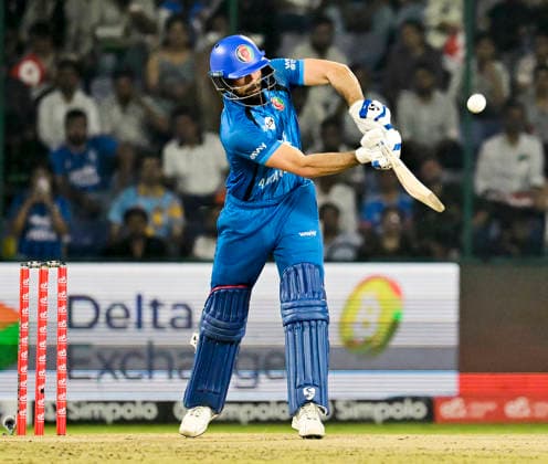 AFG vs IND, 3rd T20I New Delhi, Sep 17 (ANI): Afghanistan skipper Ibrahim Zadran plays a shot during the 3rd T20I against India at Arun Jaitley Stadium, in New Delhi on Thursday. NEW DELHI Delhi India Copyright: xANIx ANI_20260917413