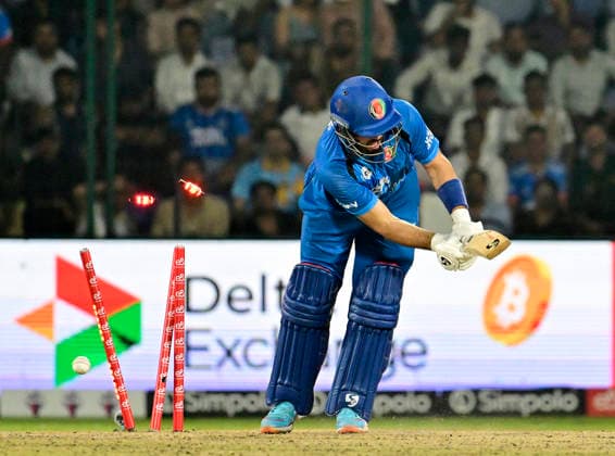 AFG vs IND, 3rd T20I New Delhi, Sep 17 (ANI): Afghanistan s Darwish Rasooli gets bowled by India s Jasprit Bumrah during the 3rd T20I at Arun Jaitley Stadium, in New Delhi on Thursday. NEW DELHI Delhi India Copyright: xANIx ANI_20260917421