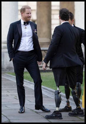 . 17 09 2026. London, United Kingdom. Prince Harry, the Duke of Sussex, arriving at the Invictus Spirit Awards in London.  xStephenxLockx xi-Imagesx IIM-27011-0034