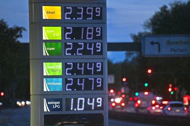 High Gas Prices Are Approaching an All-Time High Featured Image: Gas Prices, Gas Prices Are Driving Inflation A digital price display at a gas station shows high fuel prices for Super, Super Plus, and diesel. Price board at a gas station on the Mittlerer Ring in Munich on September 17, 2026