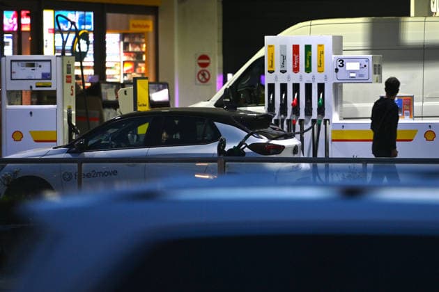 High Gas Prices Approach All-Time High Featured Image: Gas Prices; Gas Prices Drive Inflation; Gas Station in the Evening on the Mittlerer Ring in Munich on September 17, 2026