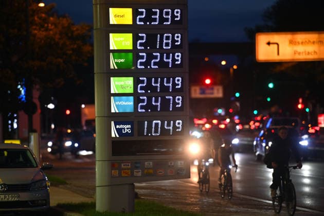 High Gas Prices Are Approaching All-Time Highs Featured Image: Gas Prices, Gas Prices Drive Inflation A digital price display at a gas station shows high prices for premium, super-plus, and diesel. Price board at a gas station on the Mittlerer Ring in Munich on September 17, 2026