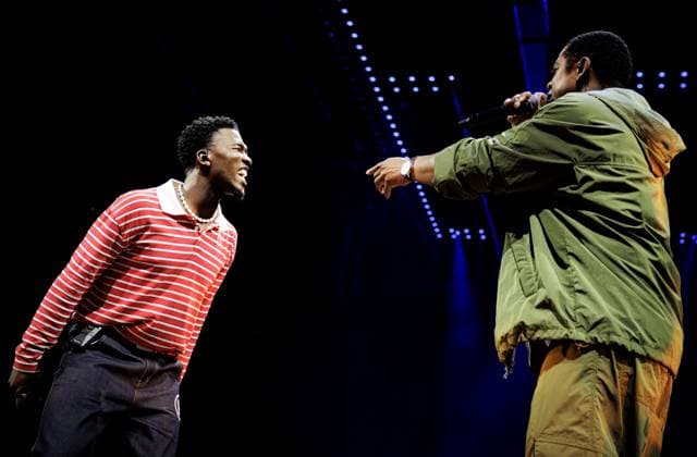 AMSTERDAM - Claude and Typhoon during The Streamers performance at the Ziggo Dome on the occasion of their 5th anniversary. RAMON VAN FLYMEN ANP netherlands out - belgium out  Copyright: xx x569023665x originalFilename: 569023665.jpg