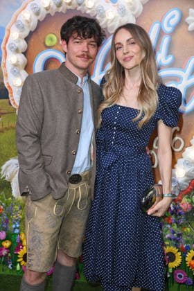 Georg Listing of Tokio Hotel with his wife, Susanne Knispel, at the HEIDIFEST 2026 at the Hofbräuhaus in Munich on September 17, 2026