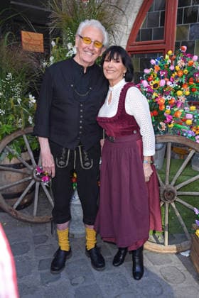 Tony Christie with his wife Sue Christie at the HEIDIFEST 2026 at the Hofbräuhaus in Munich on September 17, 2026