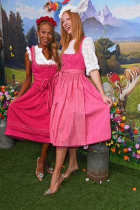 Anna Ermakova with her mother, Angela Ermakova, at HEIDIFEST 2026 at the Hofbräuhaus in Munich on September 17, 2026