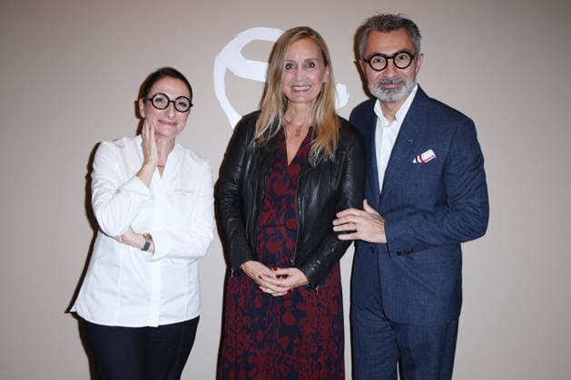 Anne-Sophie Pic Paris Opening Party - Paris Catherine Marchal, Anne-Sophie Pic and David Sinapian attend Anne-Sophie Pic Paris Party on September 17, 2026 in Paris, France. Photo by Jerome Dominé ABACAPRESS.COM Paris France  Copyright: xDominexJerome ABACAx