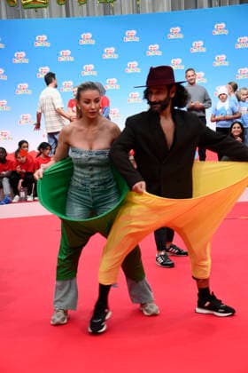 Anna Carina Woitschack and Massimo Sinato at kinderTag 2026 at the Atelier Gardens in Berlin, September 17, 2026 Foto:xN.xKubelkax xFuturexImagex kindertag_6924