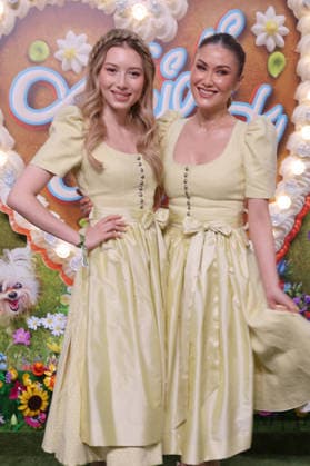 Eleonora Berger and Luise Berger upon their arrival at the RTL TV show HeidiFest by Heidi Klum at the Hofbräuhaus in Munich, September 17, 2026 Foto:xK.xKriegerx xFuturexImagex heidifest_6593