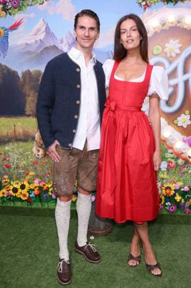 Vanessa Fuchs and her companion upon arrival at the RTL TV show HeidiFest by Heidi Klum at the Hofbräuhaus in Munich, September 17, 2026 Foto:xK.xKriegerx xFuturexImagex heidifest_6595