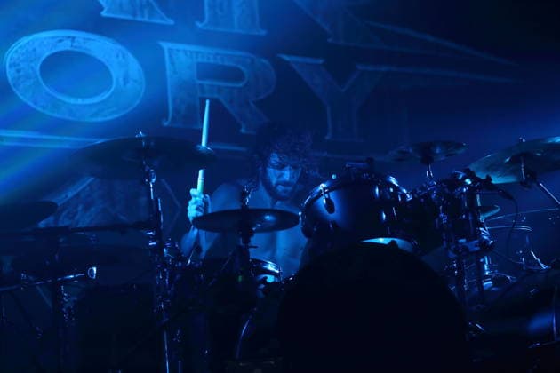 Pete Webber of the band Fear Factory at a concert at Huxleys Neue Welt in Berlin, September 17, 2026 Fear Factory Concert Berlin