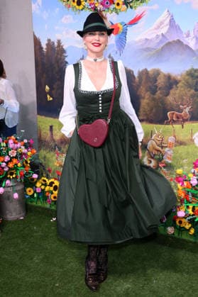 Nadja Auermann upon her arrival at the RTL TV show HeidiFest by Heidi Klum at the Hofbräuhaus in Munich, September 17, 2026 Foto:xK.xKriegerx xFuturexImagex heidifest_6718