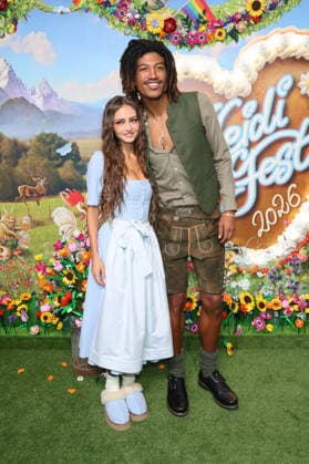Leni Klum and Henry Samuel arriving at the RTL TV show HeidiFest by Heidi Klum at the Hofbräuhaus in Munich, September 17, 2026 Foto:xK.xKriegerx xFuturexImagex heidifest_6800