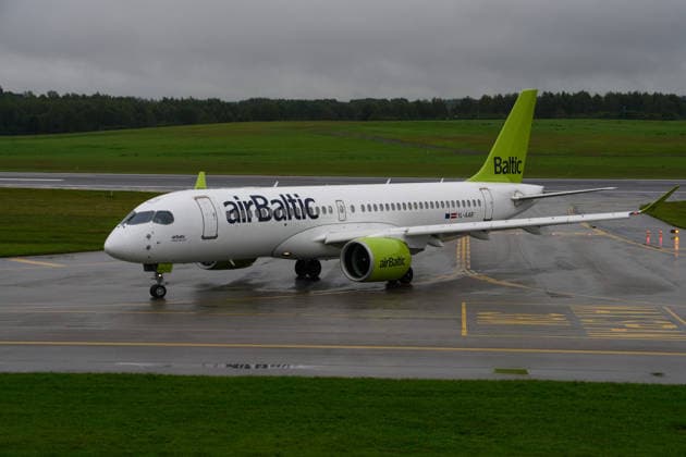 airBaltic files for bankruptcy protection VILNIUS, LITHUANIA - SEPTEMBER 17: An airBaltic aircraft is seen as the Latvia-based airline files for restructuring under Chapter 11 bankruptcy protection in the United States amid rising fuel costs and liquidity pressures, in Vilnius, Lithuania, on September 17, 2026. Yauhen Yerchak Anadolu Vilnius Lithuania. Editorial use only. Please get in touch for any other usage.  Copyright: x2026xAnadoluxYauhenxYerchakx