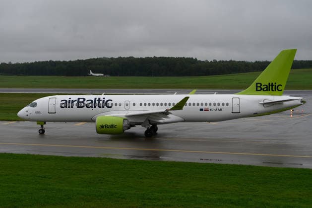 airBaltic files for bankruptcy protection VILNIUS, LITHUANIA - SEPTEMBER 17: An airBaltic aircraft is seen as the Latvia-based airline files for restructuring under Chapter 11 bankruptcy protection in the United States amid rising fuel costs and liquidity pressures, in Vilnius, Lithuania, on September 17, 2026. Yauhen Yerchak Anadolu Vilnius Lithuania. Editorial use only. Please get in touch for any other usage.  Copyright: x2026xAnadoluxYauhenxYerchakx
