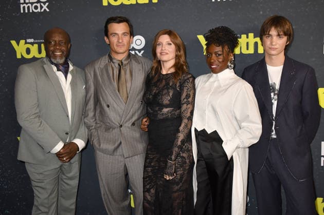 NEW YORK, NY - SEPTEMBER 17: Robbie Gee, Rupert Friend, Sharon Horgan, Sharlene Whyte and Aran Murphy at the series premiere of HBO™s Youth on September 17 2026 at DGA New York Theater in New York City. Copyright: xmpi099 MediaPunchx