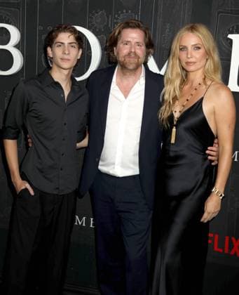 September 17, 2026, New York, New York, USA: Actor JACOB TREMBLAY, director JANUS METZ and actor ANNABELLEÃäWALLIS seen wearing a dress by Ulla Johnson at the Netflix New York Special Screening of Unabomber held at Metrograph. New York USA  - ZUMAk03_ 20260917_zaf_k03_084 Copyright: xNancyxKaszermanx