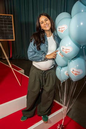 ABB KINDERTAG: Chryssanthi Kavazi, Pregnant, at the KinderTag at the Atelier Gardens in Berlin on September 17, 2026