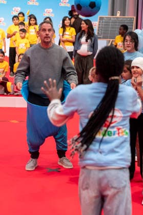 ABB Children s Day: Moritz Bleibtreu Catches a Ball and Wears Big Pants at the Children s Day Event at the Atelier Gardens in Berlin on September 17, 2026