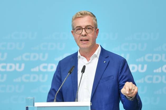 Berlin, Germany, September 17, 2026 Konrad Adenauer House CDU’s Final Push in the Election Campaign CDU’s Top Candidate for Berlin, Stefan Evers Copyright: xdtsxNachrichtenagenturx dts_135207
