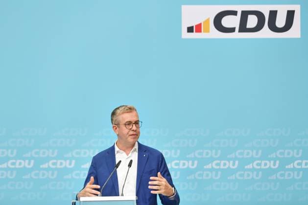 Berlin, Germany, September 17, 2026 Konrad Adenauer House CDU’s Final Push in the Election Campaign CDU’s Top Candidate for Berlin, Stefan Evers Copyright: xdtsxNachrichtenagenturx dts_135209