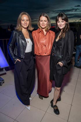 ABB UEFA s Sonja Gerhardt, Alice Dwyer, and Lea van Acken as guests at the UFA Celebrity Gathering Back in Berlin at the UFA GmbH Berlin offices, Berlin, September 17, 2026
