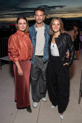 ABB UEFA s Alice Dwyer, Vladimir Burlakov, and Sonja Gerhardt were guests at the UFA Celebrity Gathering Back in Berlin at the UFA GmbH Berlin offices in Berlin on September 17, 2026