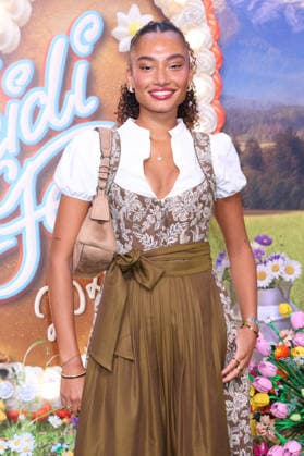 Aurelie Carina arriving at the RTL TV show HeidiFest by Heidi Klum at the Hofbräuhaus in Munich, September 17, 2026 Foto:xK.xKriegerx xFuturexImagex heidifest_6860