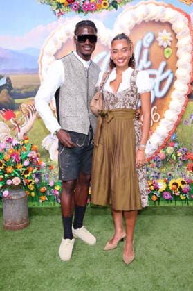Ibo Bodi and Aurelie Carina upon their arrival at the RTL TV show HeidiFest by Heidi Klum at the Hofbräuhaus in Munich, September 17, 2026 Foto:xK.xKriegerx xFuturexImagex heidifest_6861
