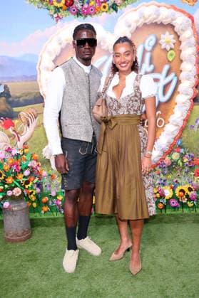 Ibo Bodi and Aurelie Carina upon their arrival at the RTL TV show HeidiFest by Heidi Klum at the Hofbräuhaus in Munich, September 17, 2026 Foto:xK.xKriegerx xFuturexImagex heidifest_6862