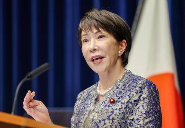 Japan PM reshuffles Cabinet Japanese Prime Minister Sanae Takaichi holds a press conference at the premier s office in Tokyo on Sept. 17, 2026, after reshuffling her Cabinet.  A14AA0005627752P