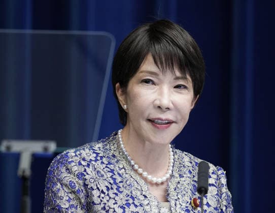 Japan PM reshuffles Cabinet Japanese Prime Minister Sanae Takaichi holds a press conference at the premier s office in Tokyo on Sept. 17, 2026, after reshuffling her Cabinet.  A14AA0005627753P