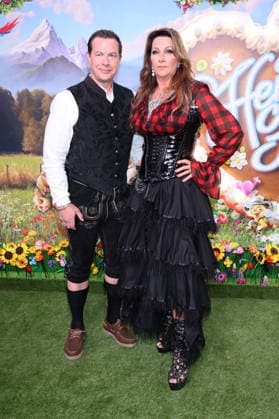 Jenny from Ace of Base with her husband Jakob Petrán upon arrival at the RTL TV show HeidiFest by Heidi Klum at the Hofbräuhaus in Munich, September 17, 2026 Foto:xK.xKriegerx xFuturexImagex heidifest_6952